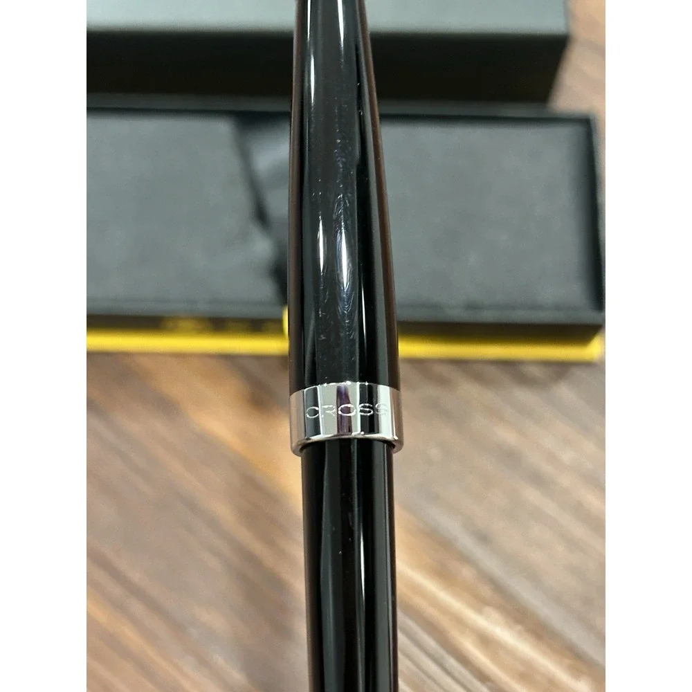Cross Aventura Ballpoint Pen Onyx Black With Chrome Trim With Gift Box New